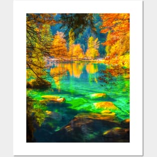 AUTUMN LAKE Posters and Art